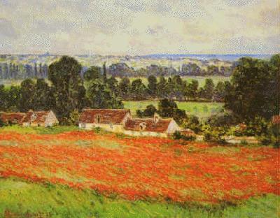 Claude Monet Field of Poppies Sweden oil painting art